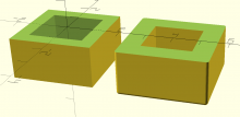 Cubes with one applying minkowski